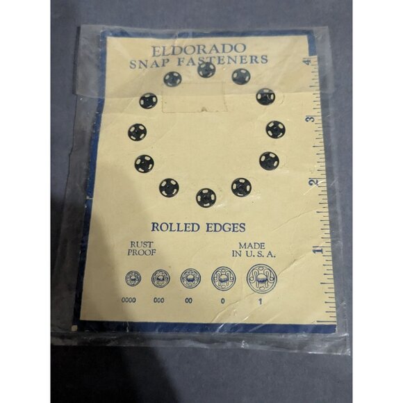 Vintage Sewing Notions Lot Fasteners Buttons Orange Plastic and Mother of Pearl - Picture 5 of 8